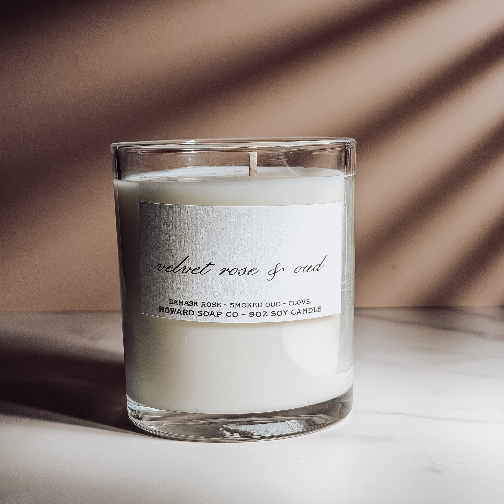 Velvet Rose & Oud Candle - Howard Soap Co. - Minnesota Made Herbal Skin Care + Candles