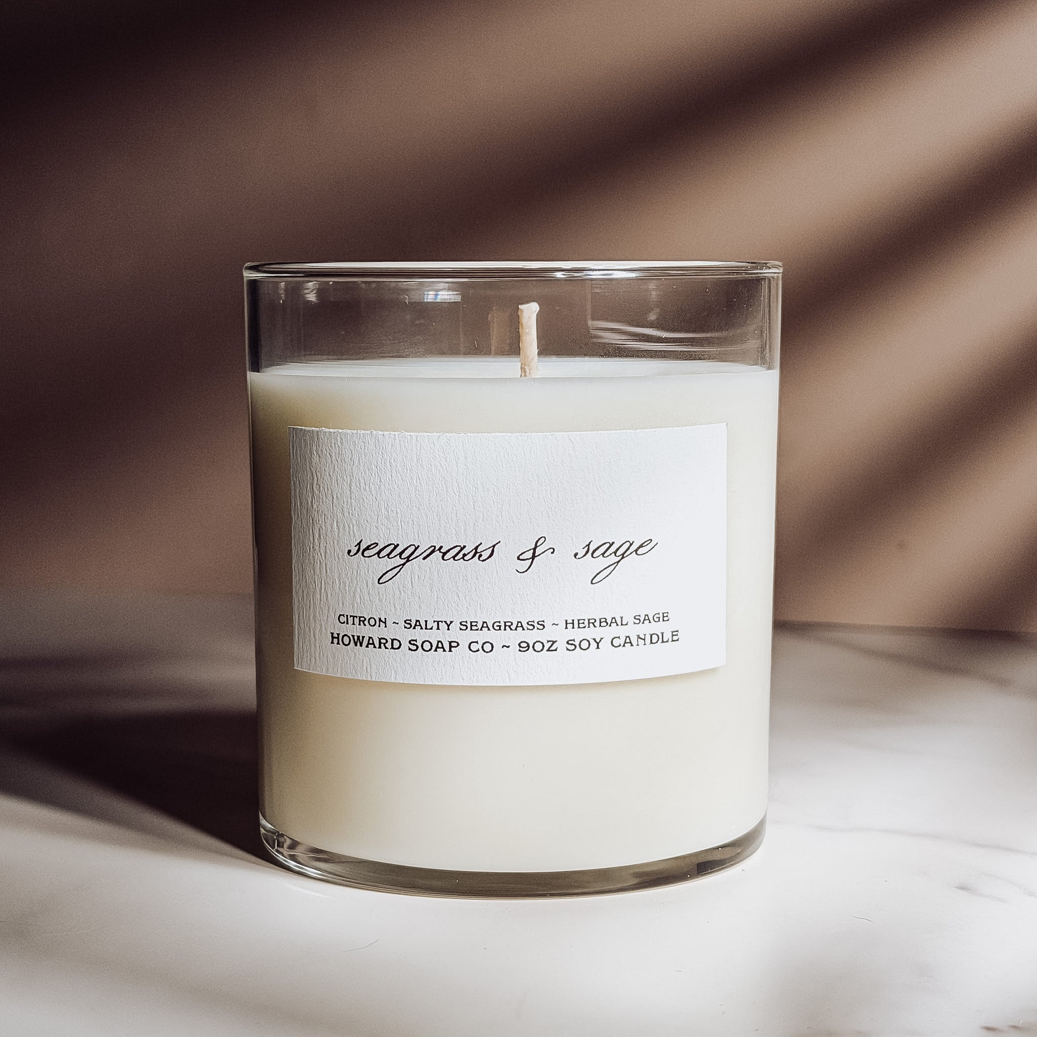 Seagrass + Sage Candle - Howard Soap Co. - Minnesota Made Herbal Skin Care + Candles