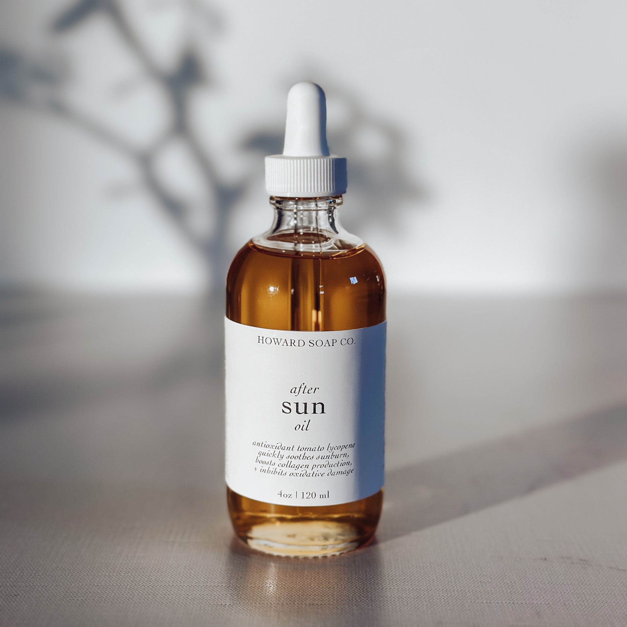 Sun Oil- antioxidant after sun skin care - Howard Soap Co. - Minnesota Made Herbal Skin Care + Candles