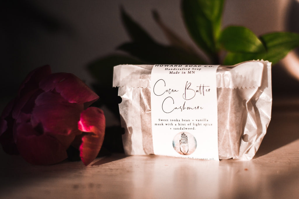 Cocoa Butter + Cashmere Bar Soap - Howard Soap Co. - Minnesota Made Herbal Skin Care + Candles