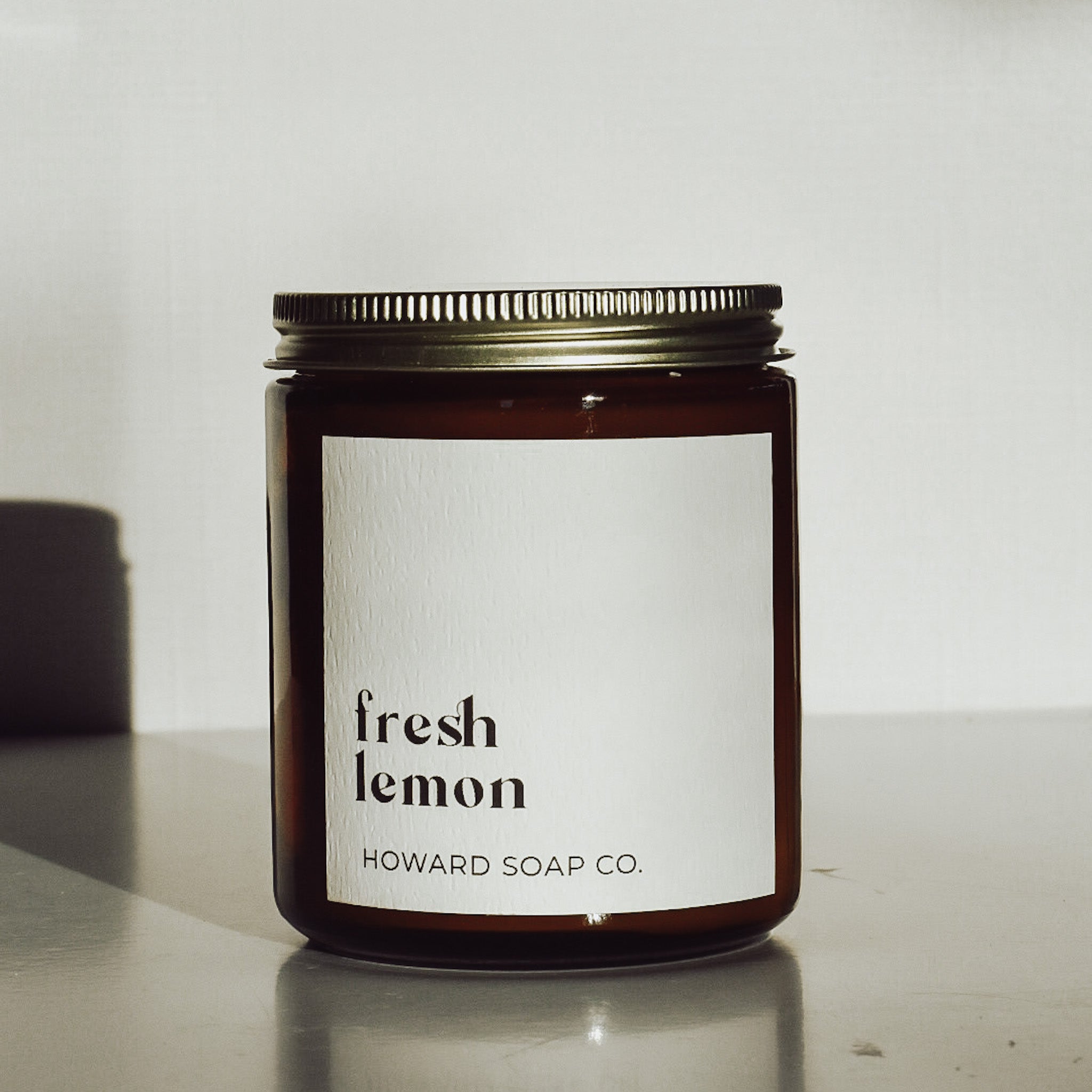 Fresh Lemon Candle - Howard Soap Co. - Minnesota Made Herbal Skin Care + Candles