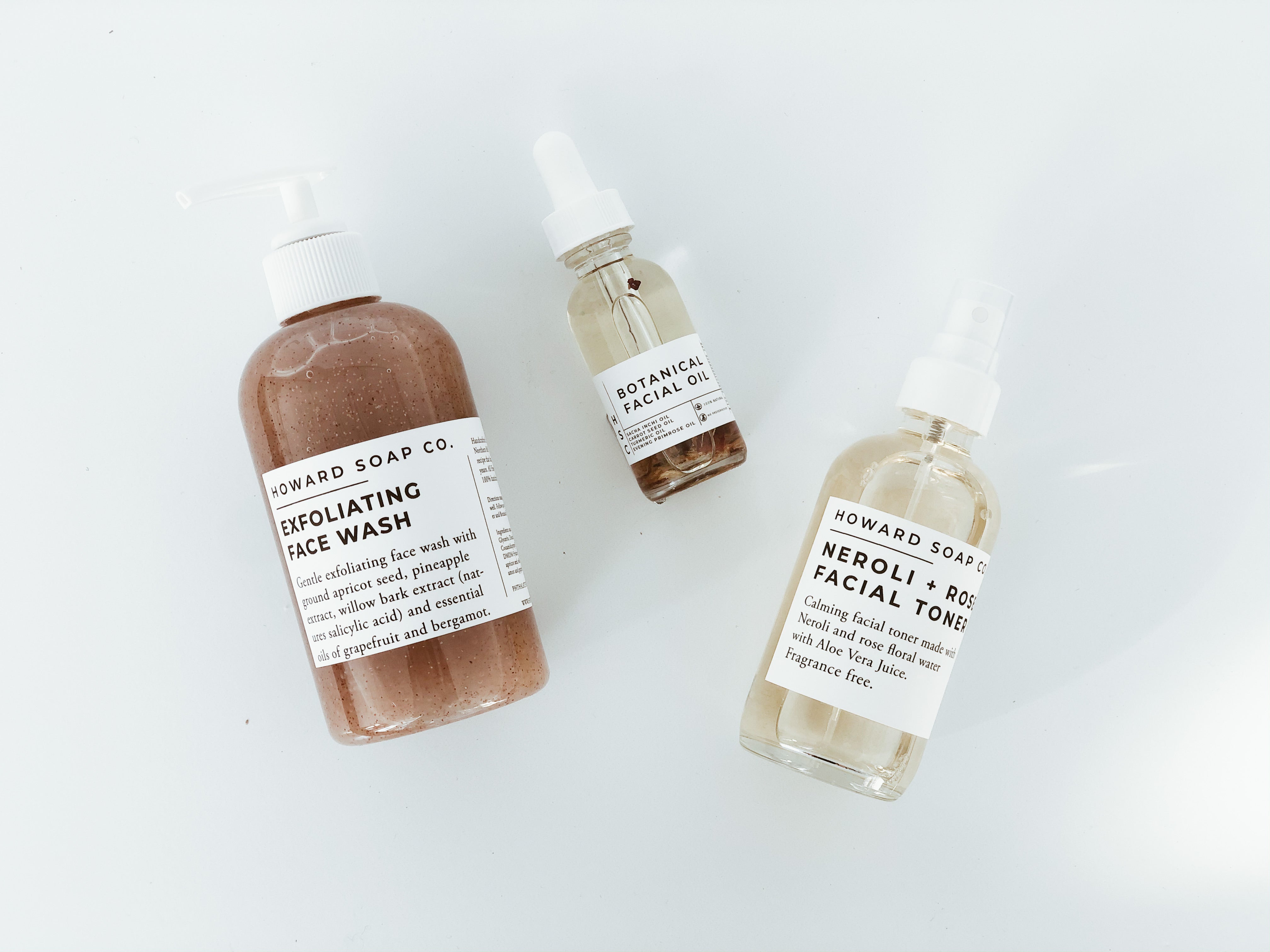 Neroli + Rose Calming Facial Toner - Howard Soap Co. - Minnesota Made Herbal Skin Care + Candles