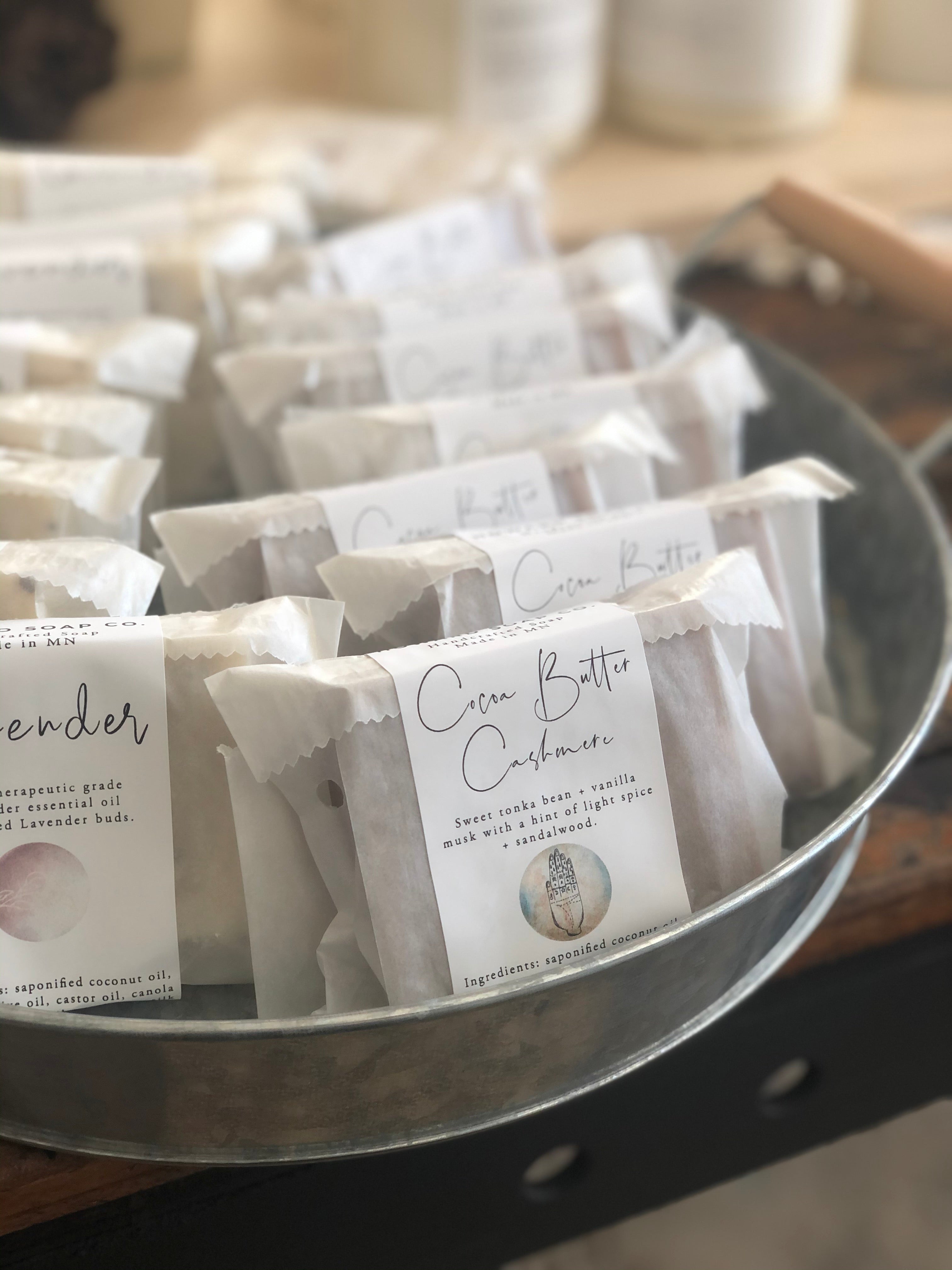 Cocoa Butter + Cashmere Bar Soap - Howard Soap Co. - Minnesota Made Herbal Skin Care + Candles