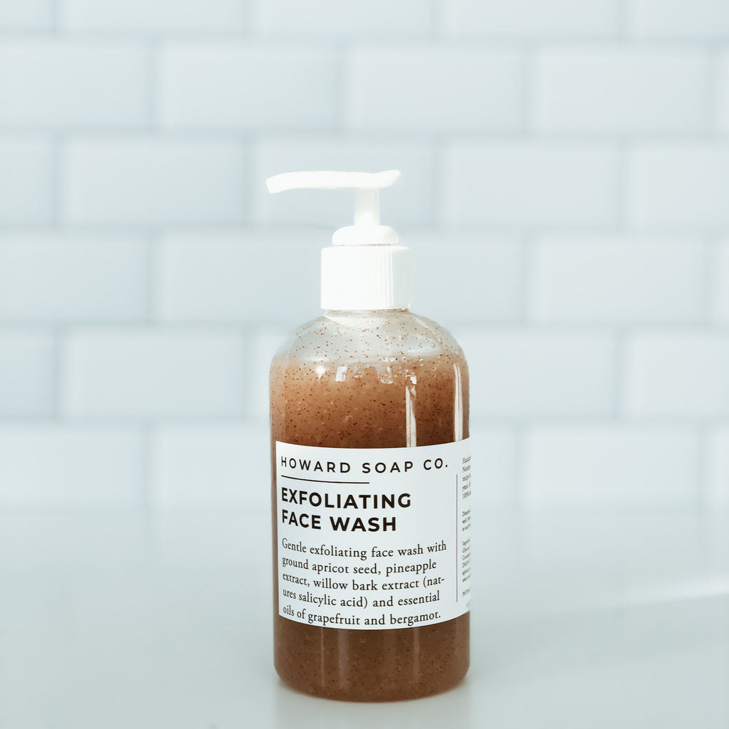 Exfoliating Face Wash - Howard Soap Co. - Minnesota Made Herbal Skin Care + Candles