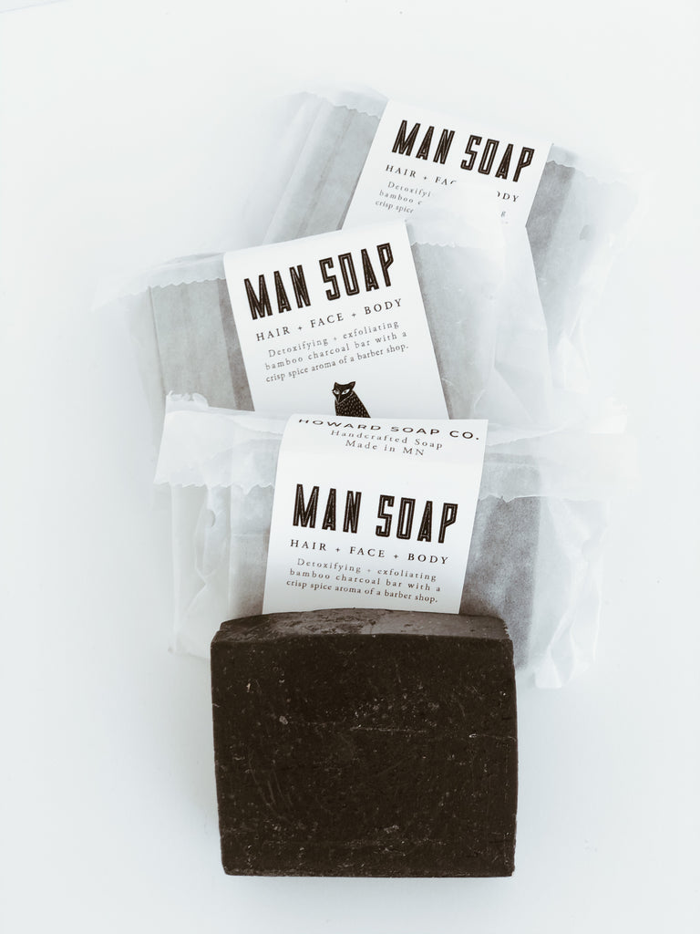 Man Soap - Howard Soap Co. - Minnesota Made Herbal Skin Care + Candles