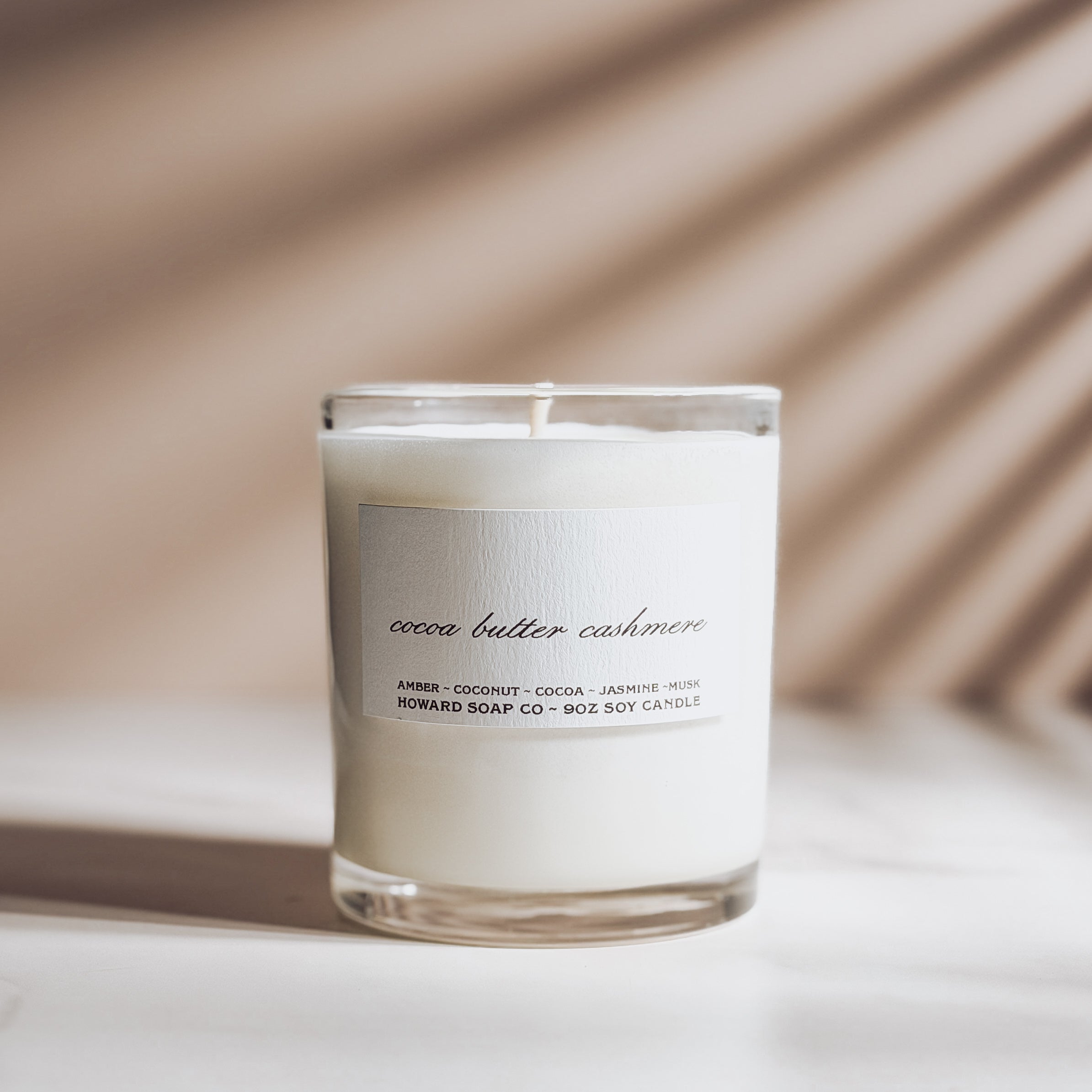 Cocoa Butter Cashmere - Soy Candle - Howard Soap Co. - Minnesota Made Herbal Skin Care + Candles