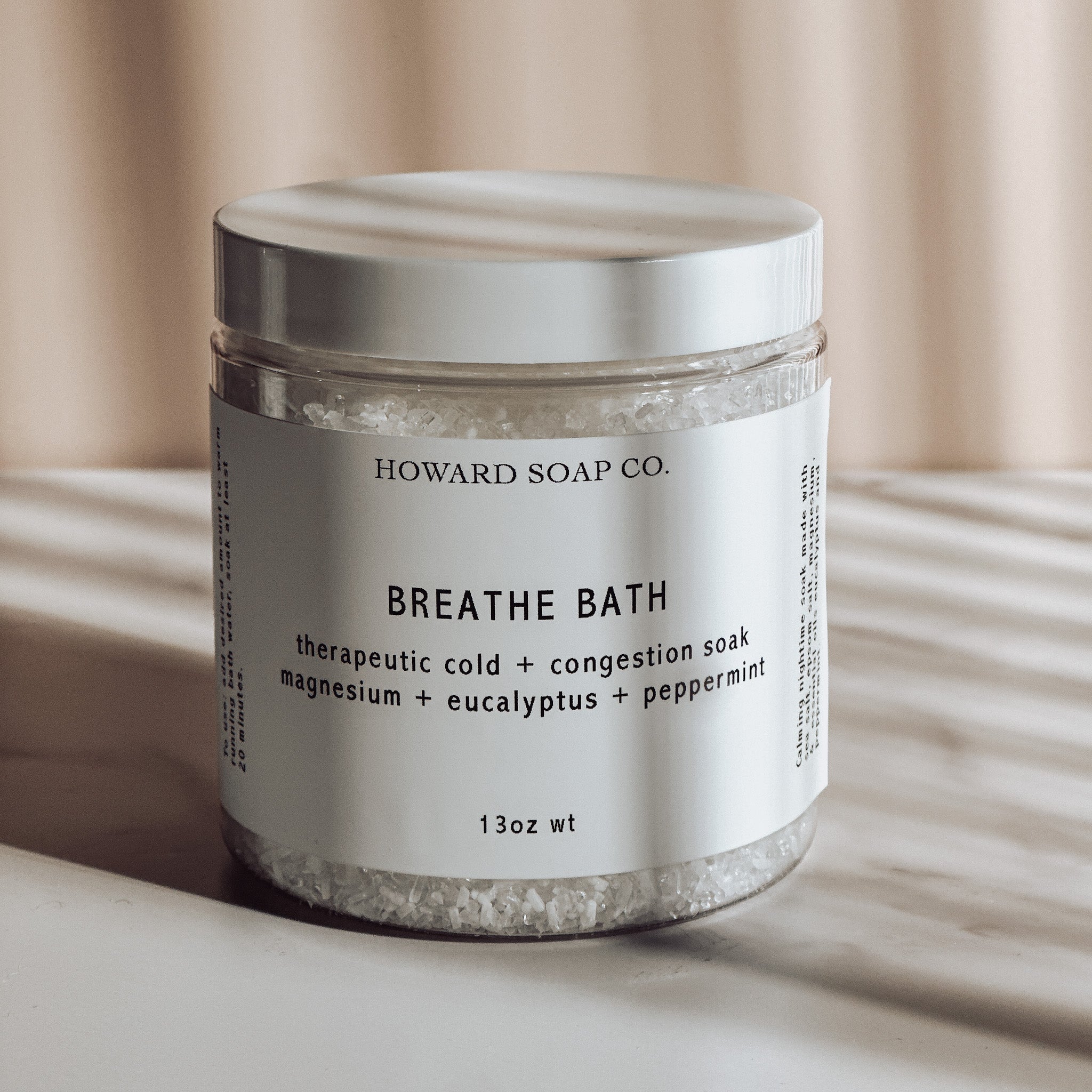 Breathe Bath Salts - Howard Soap Co. - Minnesota Made Herbal Skin Care + Candles