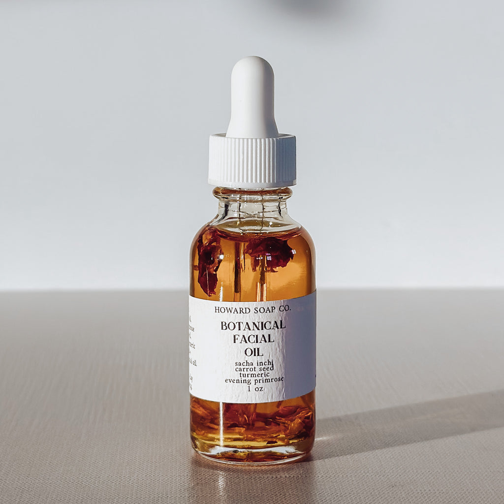 Botanical Facial Oil - Howard Soap Co. - Minnesota Made Herbal Skin Care + Candles