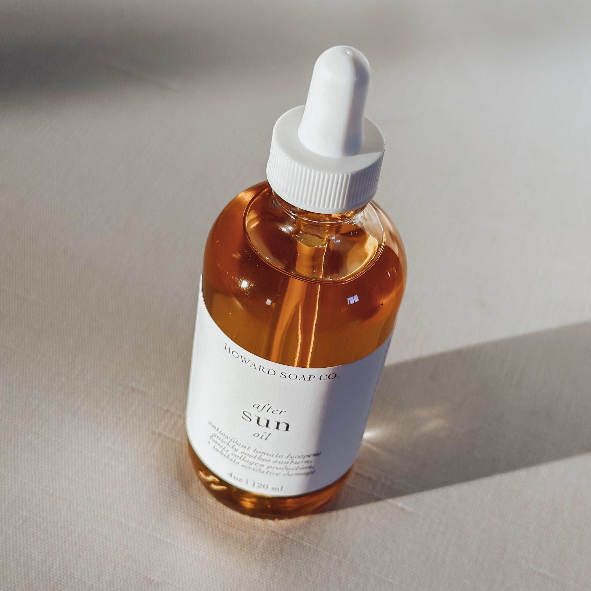 Sun Oil- antioxidant after sun skin care - Howard Soap Co. - Minnesota Made Herbal Skin Care + Candles