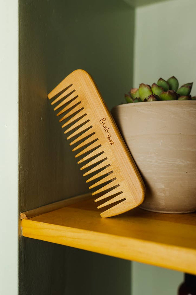 Pointed Bamboo Wide Tooth Comb | Stocking Stuffer