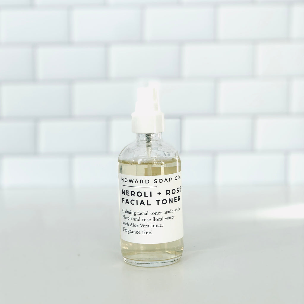 Neroli + Rose Calming Facial Toner - Howard Soap Co. - Minnesota Made Herbal Skin Care + Candles