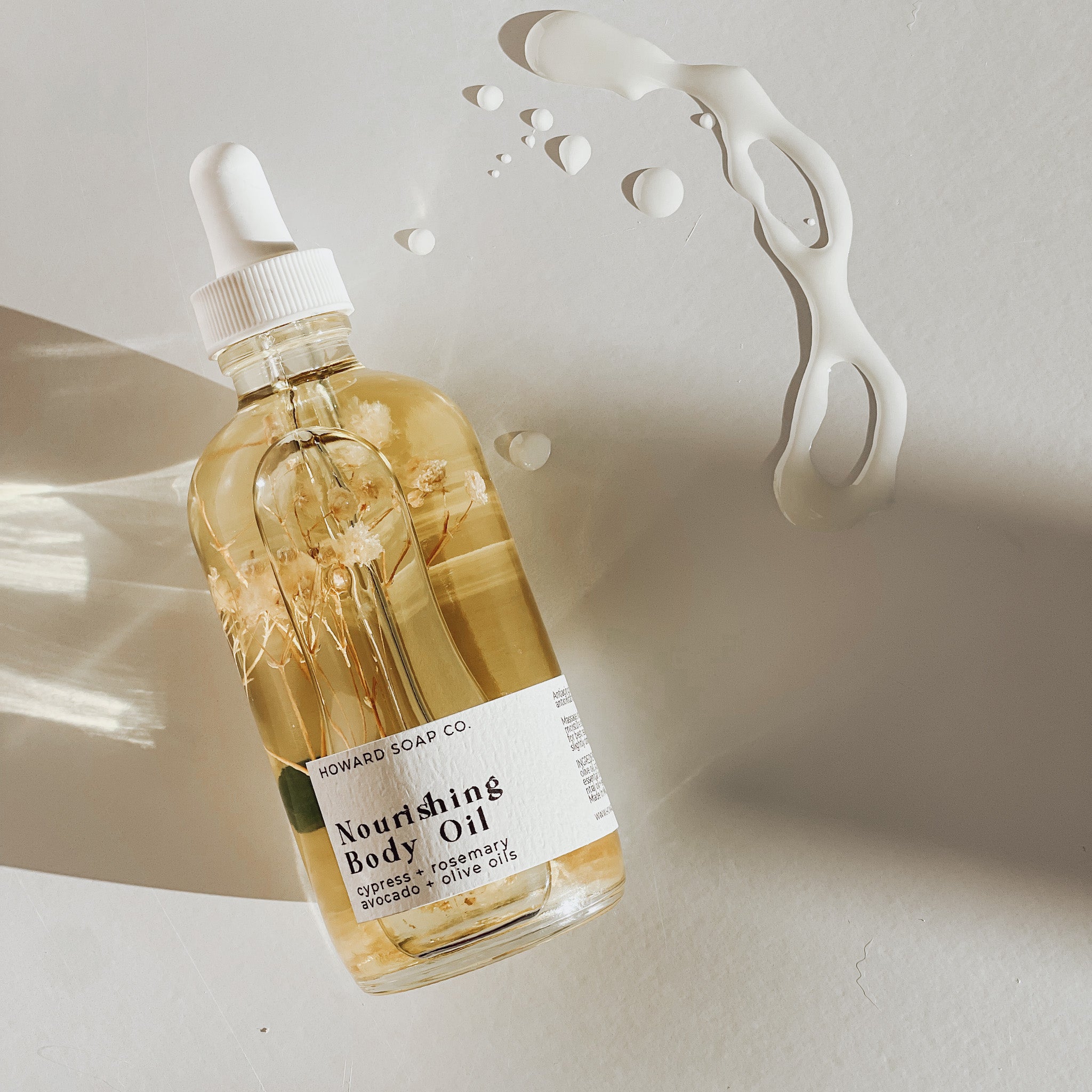 Nourishing Body Oil - Howard Soap Co. - Minnesota Made Herbal Skin Care + Candles