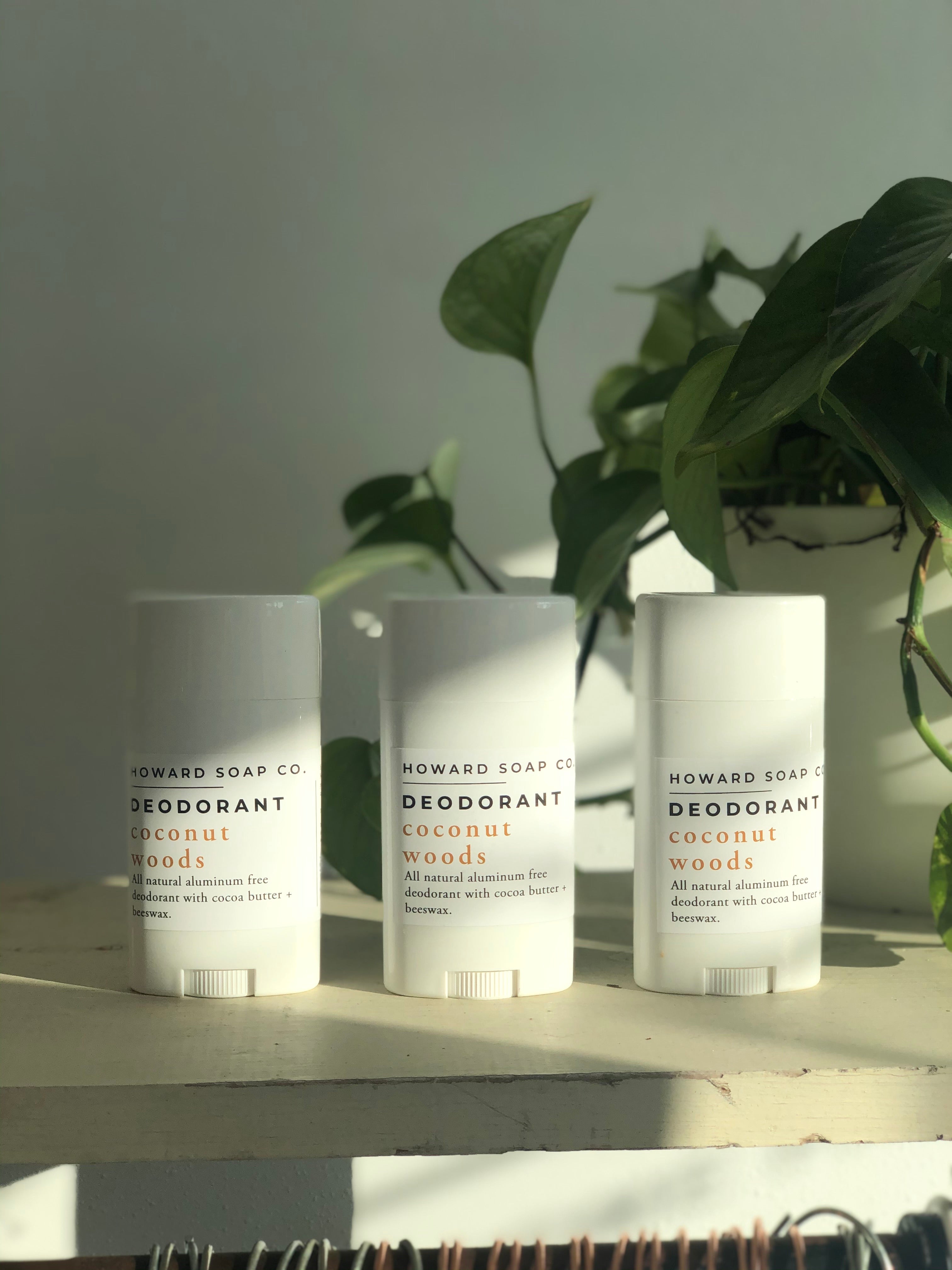 Natural Deodorant - Solid - Howard Soap Co. - Minnesota Made Herbal Skin Care + Candles