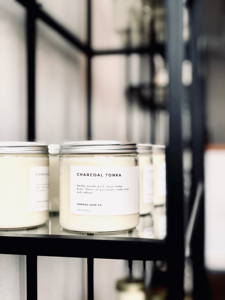 Charcoal Tonka - Howard Soap Co. - Minnesota Made Herbal Skin Care + Candles