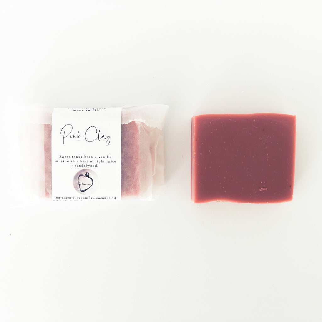 Pink Clay Detox Bar - Howard Soap Co. - Minnesota Made Herbal Skin Care + Candles