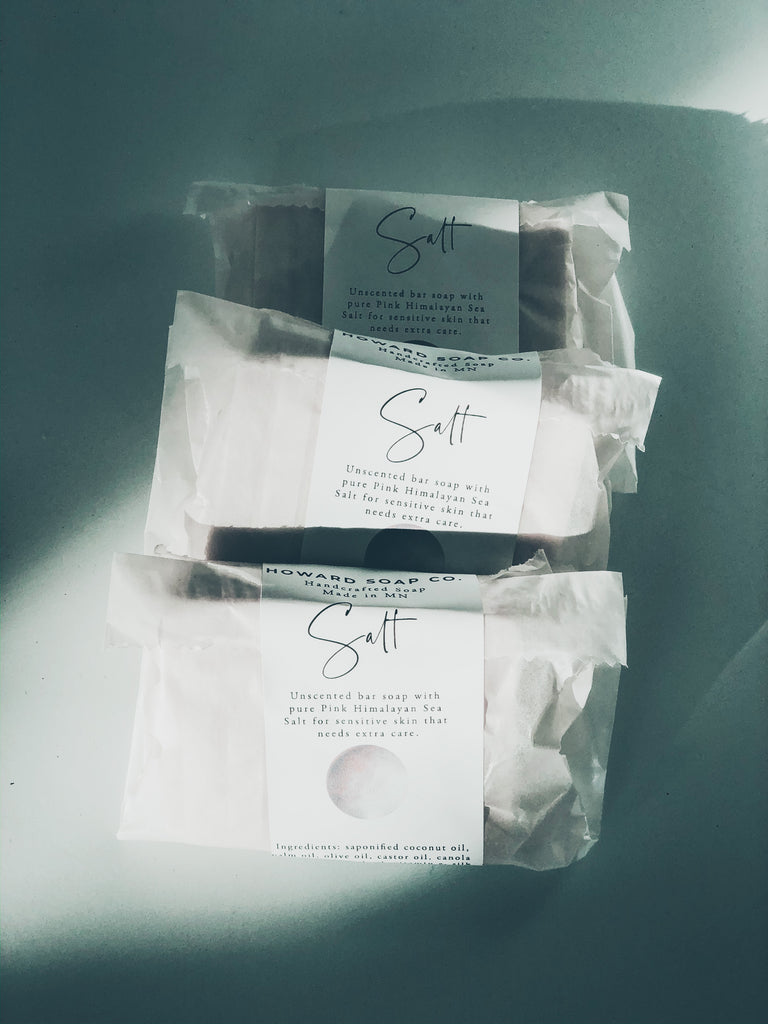 Salt - Bar Soap - Howard Soap Co. - Minnesota Made Herbal Skin Care + Candles