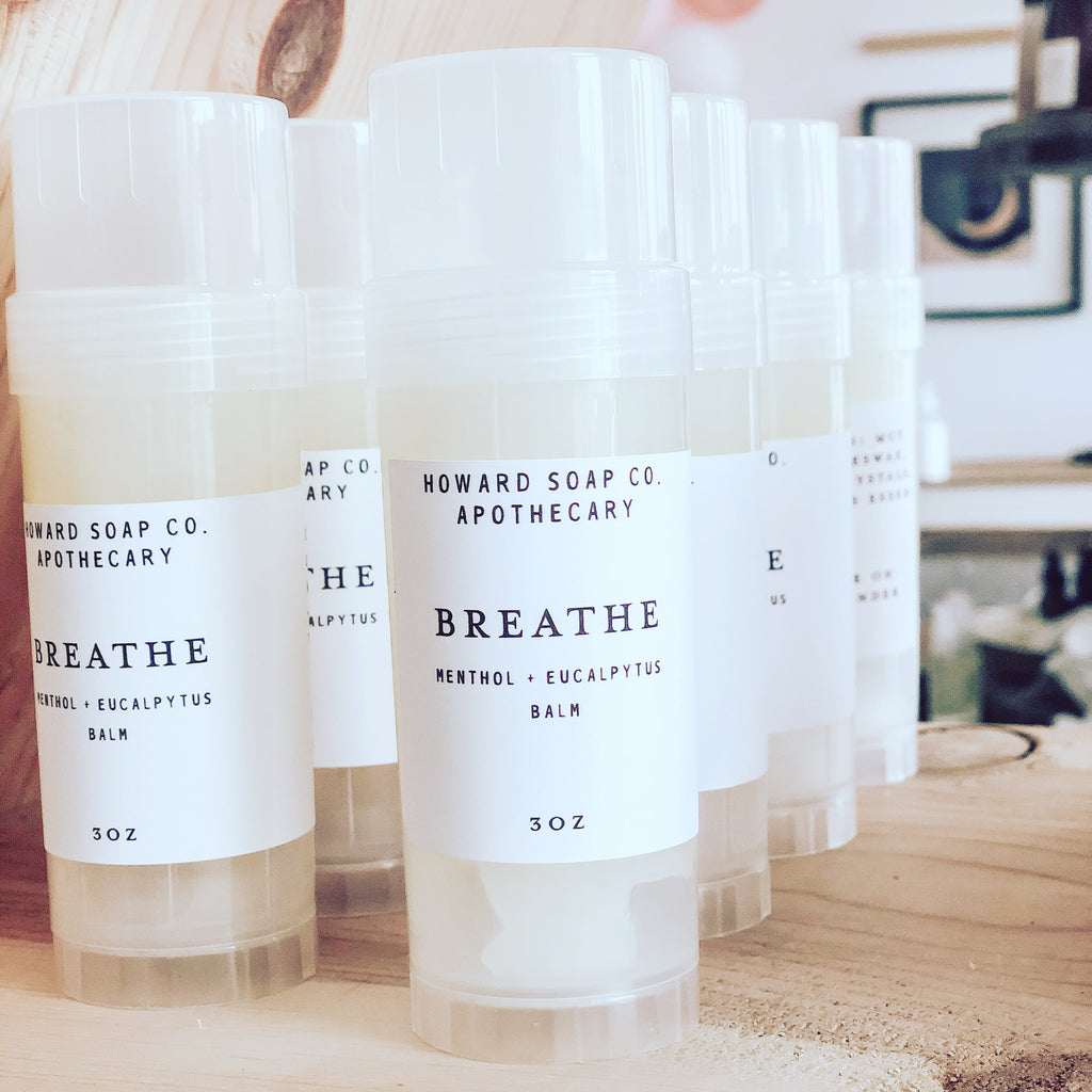 Breathe Menthol + Eucalyptus Balm - Howard Soap Co. - Minnesota Made Herbal Skin Care + Candles