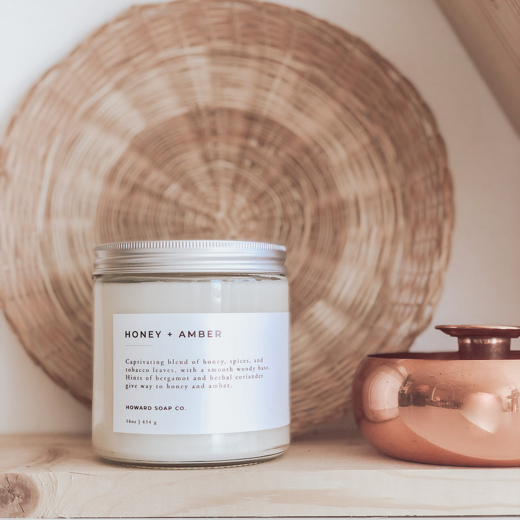 Honey + Amber - Howard Soap Co. - Minnesota Made Herbal Skin Care + Candles