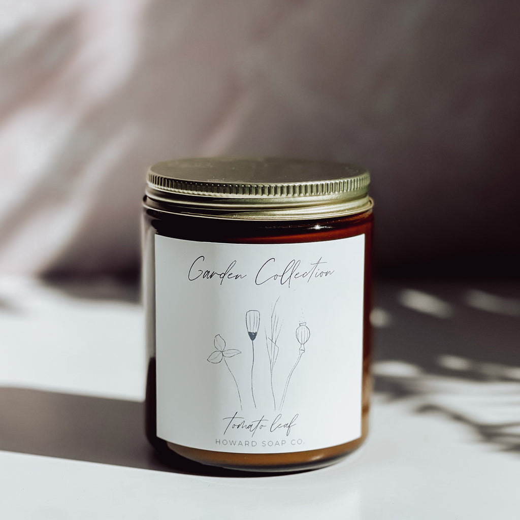 Tomato Leaf - Garden Candle Collection - Howard Soap Co. - Minnesota Made Herbal Skin Care + Candles