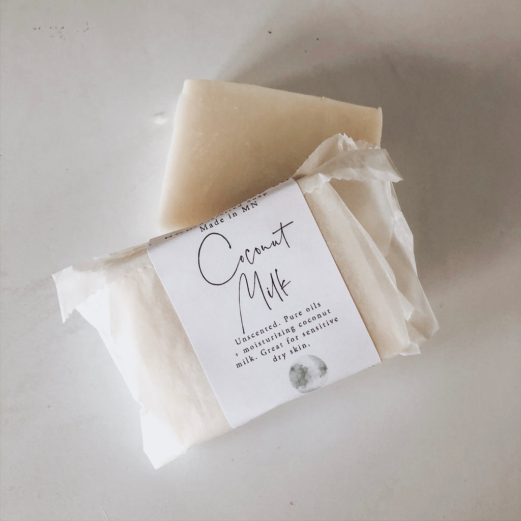 Coconut Milk Bar Soap - Howard Soap Co. - Minnesota Made Herbal Skin Care + Candles