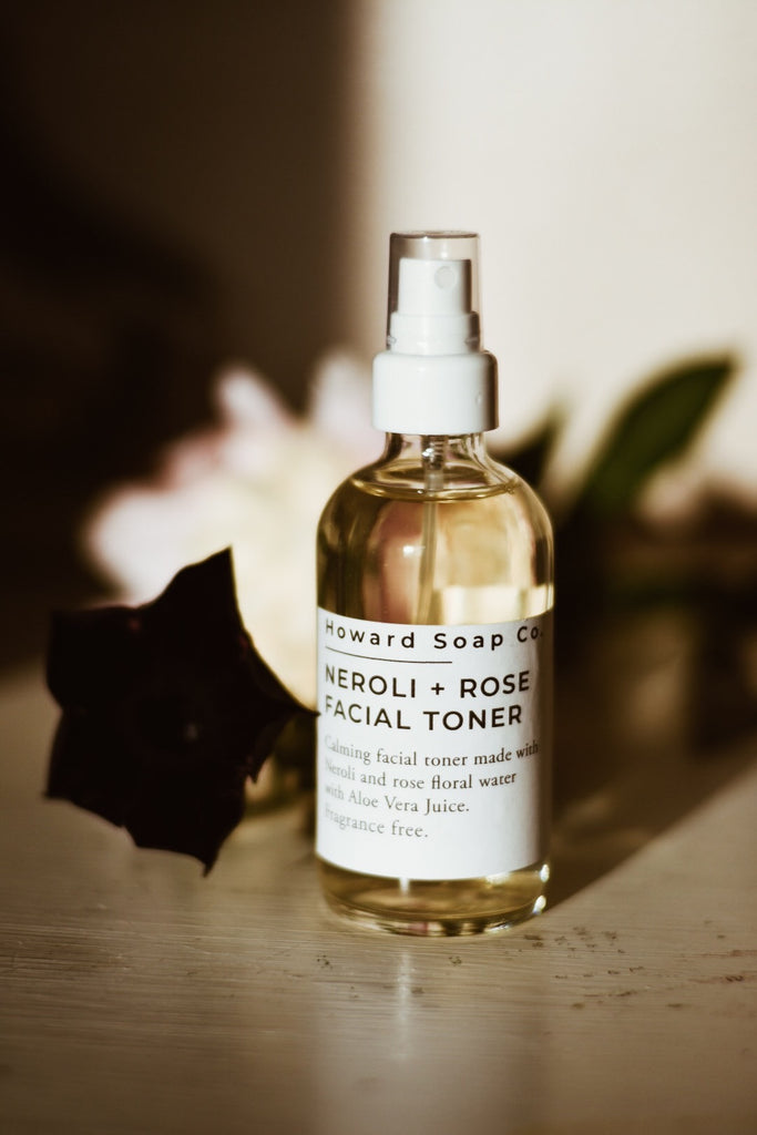 Neroli + Rose Calming Facial Toner - Howard Soap Co. - Minnesota Made Herbal Skin Care + Candles