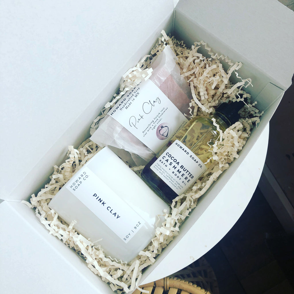Mother’s Day Gift Set - Howard Soap Co. - Minnesota Made Herbal Skin Care + Candles
