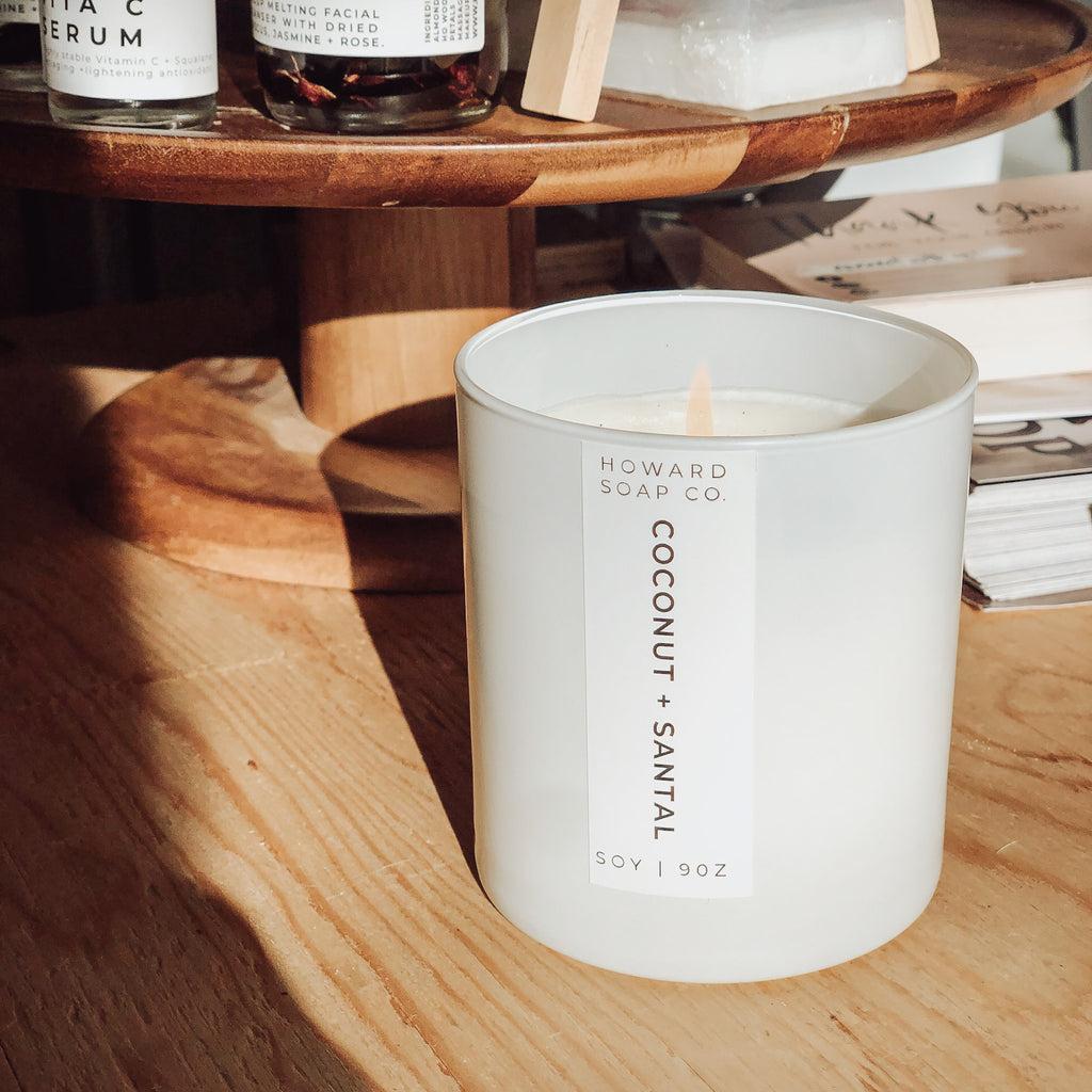 Santal + Coconut - Howard Soap Co. - Minnesota Made Herbal Skin Care + Candles