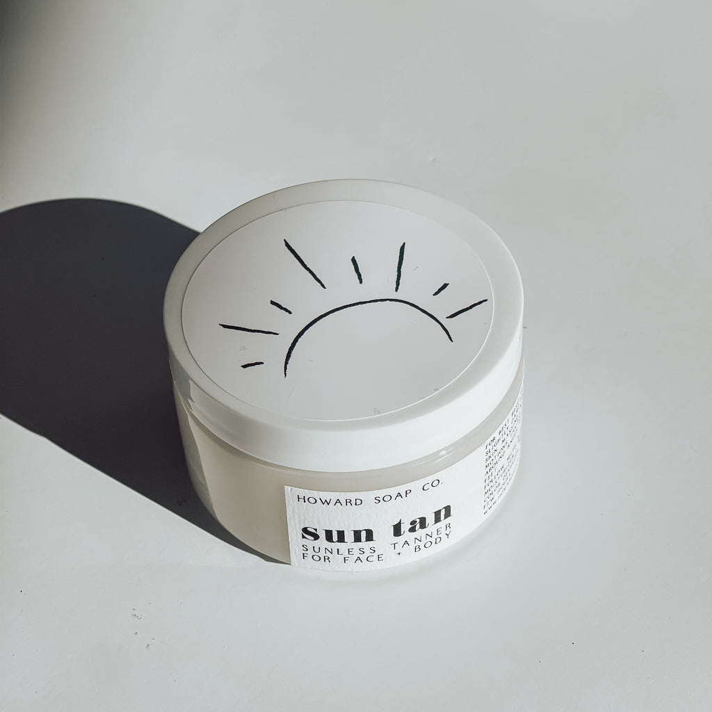 Sun Tan - Sunless Tanning Gel - Howard Soap Co. - Minnesota Made Herbal Skin Care + Candles
